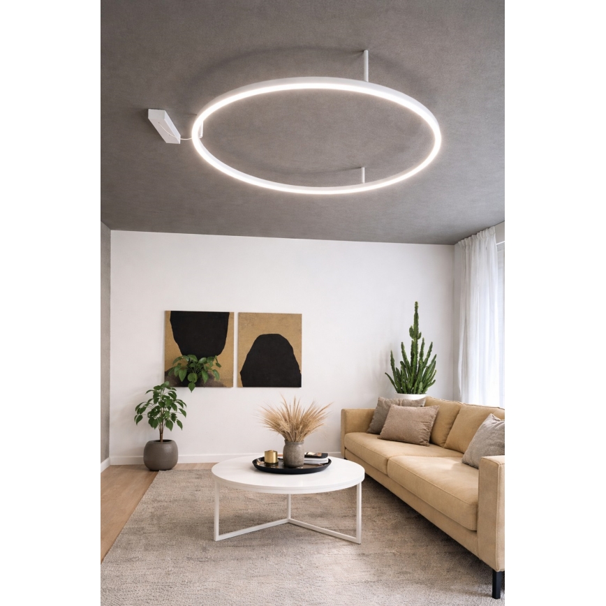 Ideal Lux - LED стельовий світильник ORACLE SLIM LED/37 Вт/230 В 2700 К CRI 90 діаметр 70 см білий