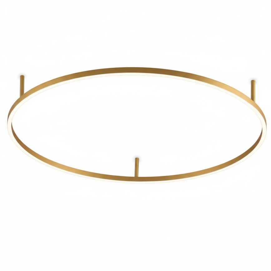 Ideal Lux - LED стельовий світильник ORACLE SLIM LED/37 Вт/230 В 3000K CRI 90 діаметр 70 см золотий