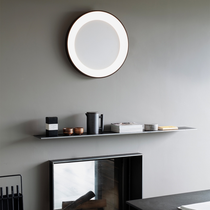 Ideal Lux - LED стельовий світильник PLANET LED/20 Вт/230 В CRI 90 діам. 40 см чорний