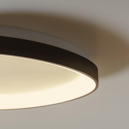 Ideal Lux - Світлодіодний стельовий світильник з регулюванням яскравості GEMINI LED/28W/230V діаметр 61 см CRI 90 чорний