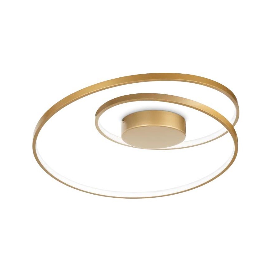 Ideal Lux - Світлодіодний стельовий світильник з регулюванням яскравості OZ LED/48W/230V діаметр 60 см CRI 90 золотий