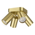 Ideal Lux - LED-точечный светильник DYNAMITE 4xGU10/7 Вт/230 В CRI 90 латунь