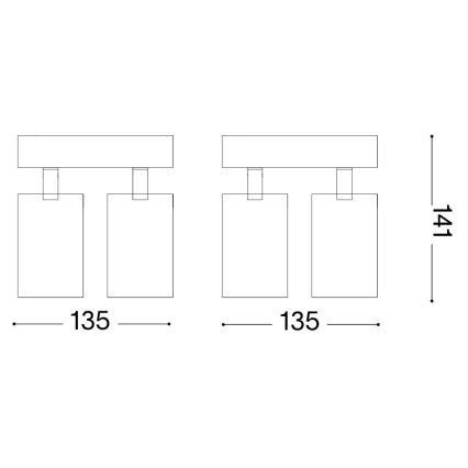 Ideal Lux - LED-точечный светильник DYNAMITE 4xGU10/7 Вт/230 В CRI 90 латунь