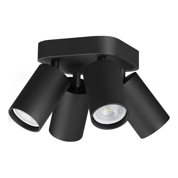 Ideal Lux - LED точечный светильник DYNAMITE 4xGU10/7W/230V CRI 90 черный