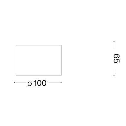 Ideal Lux - LED точковий світильник SPIKE 1xGX53/9W/230V діам. 10 см, колір міді