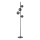 Ideal Lux - LED торшер PERLAGE 4xG9/3W/230V чорний/димчасто-чорний