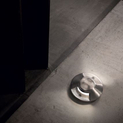 Ideal Lux - LED встраиваемый проездной светильник ROCKET LED/3 Вт/230 В CRI 90 IK08 IP67 матовый хром
