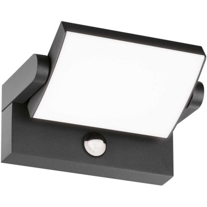 Ideal Lux - LED Вуличний настінний світильник з датчиком SWIPE LED/21W/230V CRI 90 IP54 антрацит