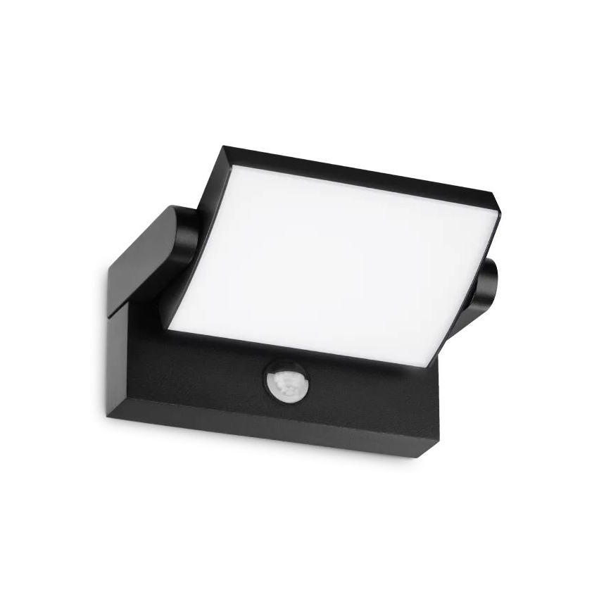 Ideal Lux - LED Вуличний настінний світильник з датчиком SWIPE LED/21W/230V CRI 90 IP54 чорний