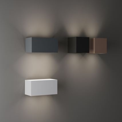 Ideal Lux - LED зовнішній настінний світильник ATOM LED/25W/230V CRI 90 IP54 коричневий