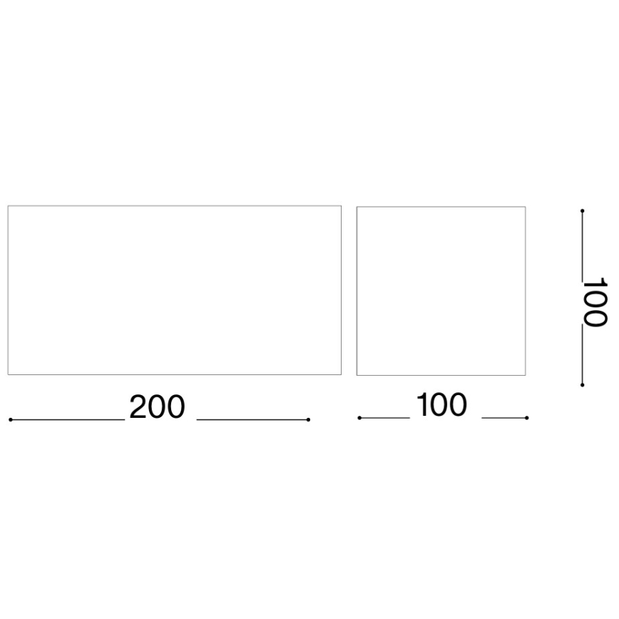 Ideal Lux - LED зовнішній настінний світильник ATOM LED/25W/230V CRI 90 IP54 коричневий