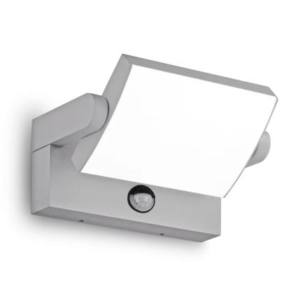 Ideal Lux - LED зовнішній настінний світильник з сенсором SWIPE LED/21W/230V CRI 90 IP54 сірий