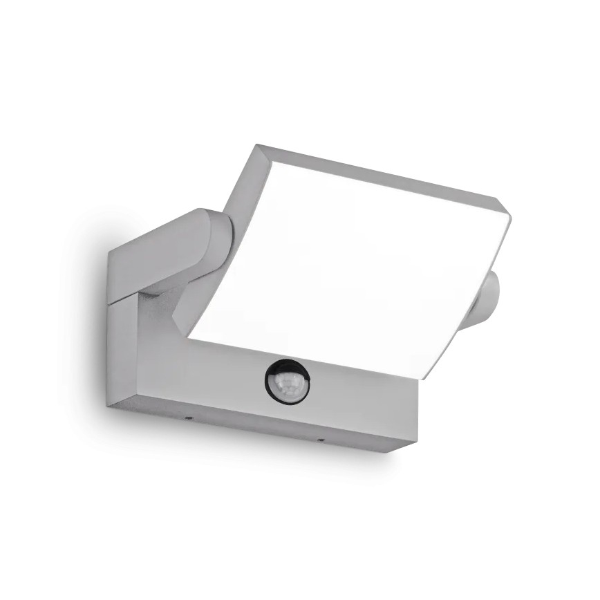 Ideal Lux - LED зовнішній настінний світильник з сенсором SWIPE LED/21W/230V CRI 90 IP54 сірий