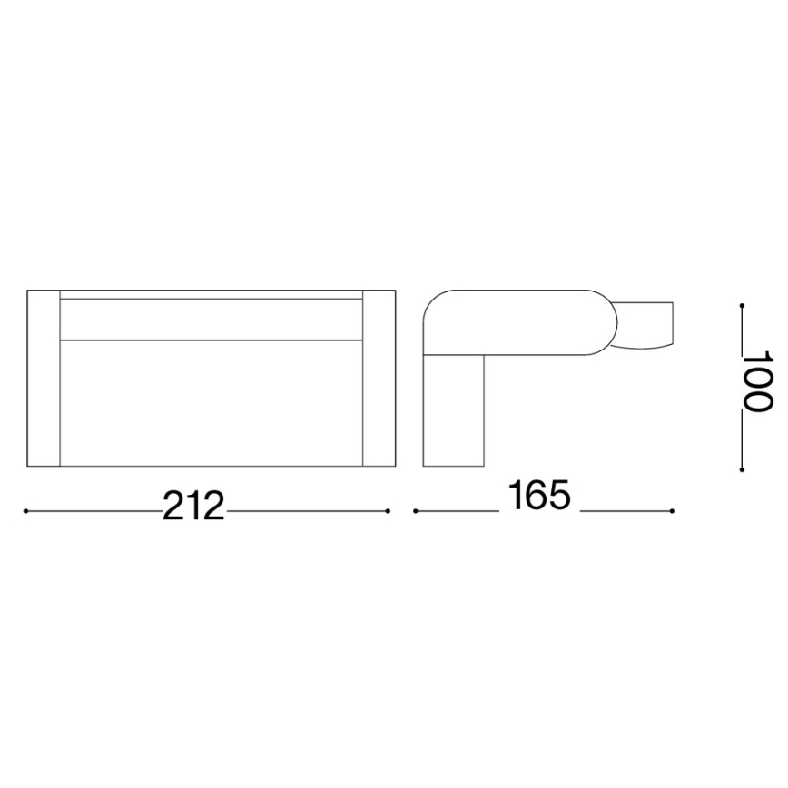 Ideal Lux - LED зовнішній настінний світильник з сенсором SWIPE LED/21W/230V CRI 90 IP54 сірий