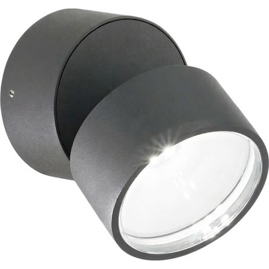 Ideal Lux - LED зовнішній настінний світильник OMEGA LED/7W/230V CRI 90 IP54 антрацит