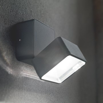 Ideal Lux - LED зовнішній настінний світильник OMEGA LED/7W/230V CRI 90 IP54 антрацит