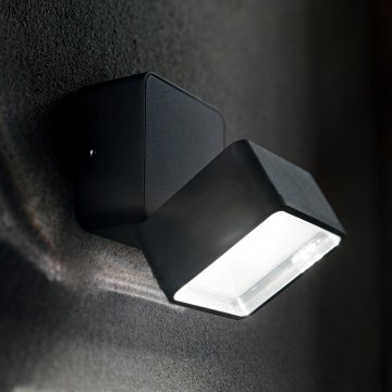 Ideal Lux - LED зовнішній настінний світильник OMEGA LED/7W/230V CRI 90 IP54 коричневий