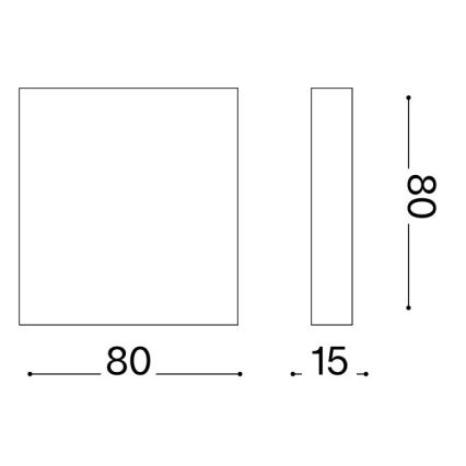 Ideal Lux - LED зовнішній настінний світильник POST-IT LED/3W/12V CRI 90 білий