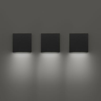 Ideal Lux - LED зовнішній настінний світильник POST-IT LED/3W/12V CRI 90 чорний