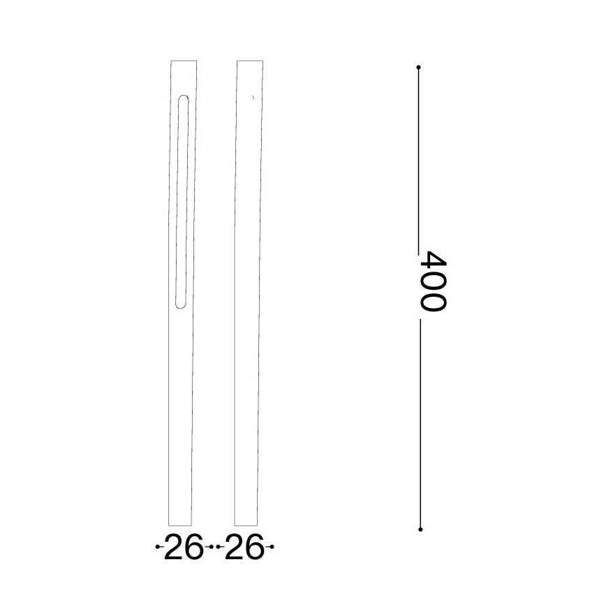 Ideal Lux - LED зовнішній світильник JEDI LED/7 Вт/230 В 40 см CRI 90 IP65 коричневий