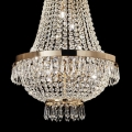 Ideal Lux - LED Кришталева люстра на ланцюгу CAESAR 9xG9/3W/230V діаметр 45 см золотий