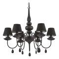 Ideal Lux - Люстра на цепи BLANCHE 6xE14/4W/230V диаметр 75 см черный