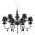 Ideal Lux - Люстра на цепи BLANCHE 6xE14/4W/230V диаметр 75 см черный