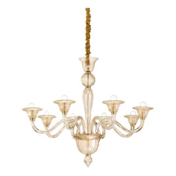 Ideal Lux - Люстра на цепи BRIGITTA 8xE14/40W/230V диаметр 89 см латунь