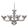 Ideal Lux - Люстра на цепи CASANOVA 8xE14/40W/230V диаметр 88 см серый