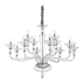 Ideal Lux - Люстра на цепи DANIELI 12xE14/40W/230V диаметр 94 см прозрачный