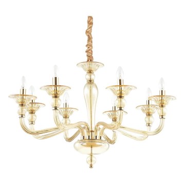 Ideal Lux - Люстра на цепи DANIELI 8xE14/40W/230V диаметр 85 см латунь