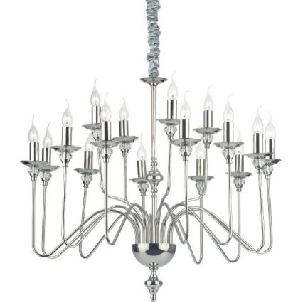 Ideal Lux - Люстра на ланцюгу ARTU 16xE14/40W/230V діаметр 90 см глянцевий хром