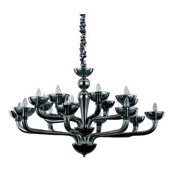 Ideal Lux - Люстра на ланцюгу CASANOVA 16xE14/40W/230V діаметр 120 см сірий
