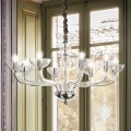 Ideal Lux - Люстра на ланцюгу CASANOVA 8xE14/40W/230V діаметр 88 см прозорий