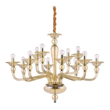 Ideal Lux - Люстра на ланцюгу DANIELI 12xE14/40W/230V діаметр 94 см латунь