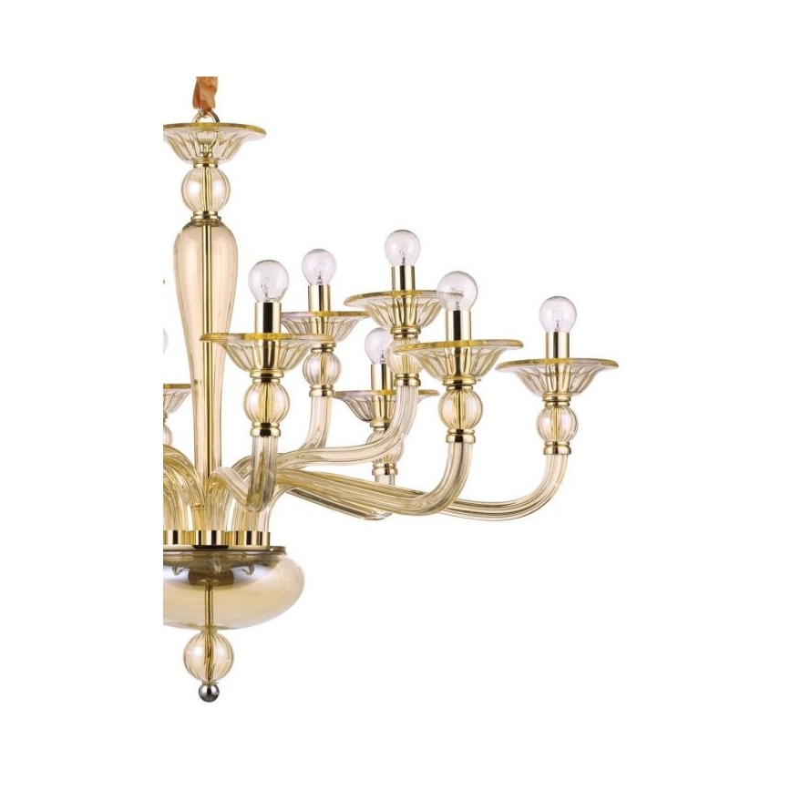 Ideal Lux - Люстра на ланцюгу DANIELI 12xE14/40W/230V діаметр 94 см латунь