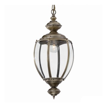 Ideal Lux - Люстра на ланцюгу NORMA 1xE27/60W/230V, діаметр 25 см, бронзова
