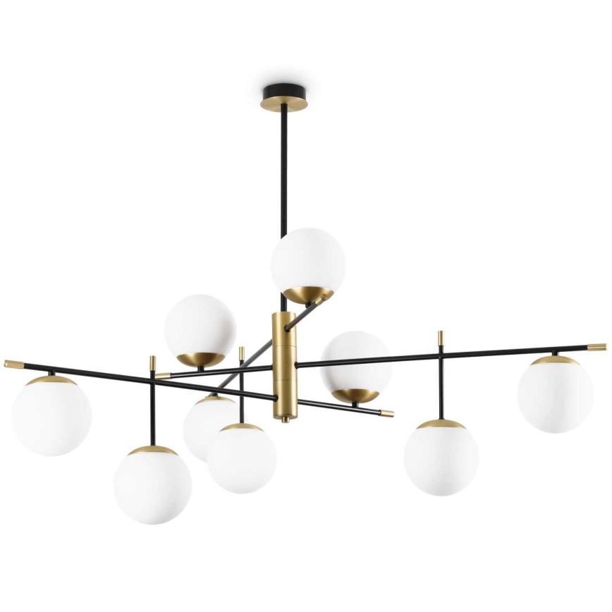 Ideal Lux - Люстра на штанзі GOURMET 9xE14/28W/230V діаметр 131,5 см золотий