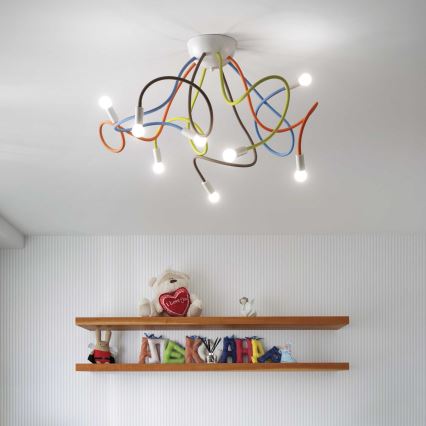 Ideal Lux - Люстра на штанзі MULTIFLEX 8xE14/28W/230V
