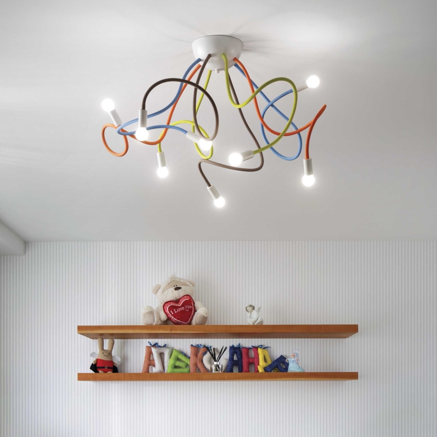 Ideal Lux - Люстра на штанзі MULTIFLEX 8xE14/28W/230V