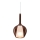 Ideal Lux - Люстра на тросе KALIQUE 1xE27/42W/230V Ø 18 см дымчато-медная