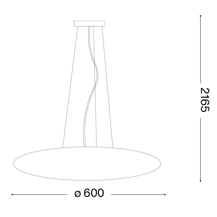 Ideal Lux - Люстра на тросе SMARTIES 5xE27/42W/230V Ø 60 см белая
