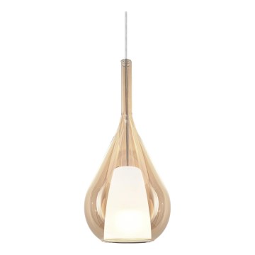 Ideal Lux - Люстра на тросі KALIQUE 1xE27/42W/230V діам. 18 см димчасто-бежева