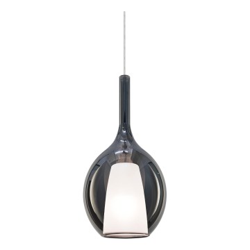 Ideal Lux - Люстра на тросі KALIQUE 1xE27/42W/230V діаметр 18 см димчасто-чорний