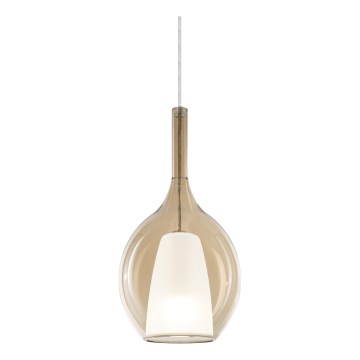 Ideal Lux - Люстра на тросі KALIQUE, 1xE27/42W/230V, Ø 18 см, димчасто-бежева