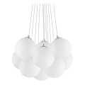 Ideal Lux - Люстра на тросі MAPA 11xE14/40W/230V, діам. 58 см, біла