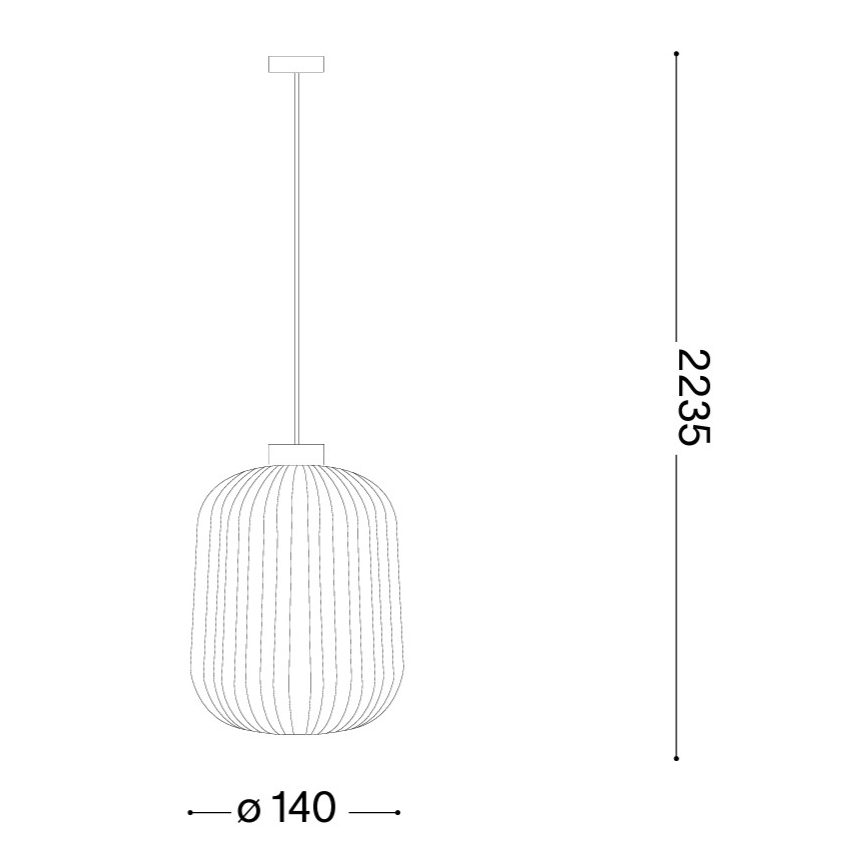 Ideal Lux - Люстра на тросі MINT 1xE27/60W/230V діам. 14 см зелена
