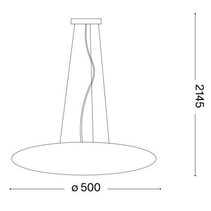 Ideal Lux - Люстра на тросі SMARTIES 3xE27/42W/230V 50 см біла