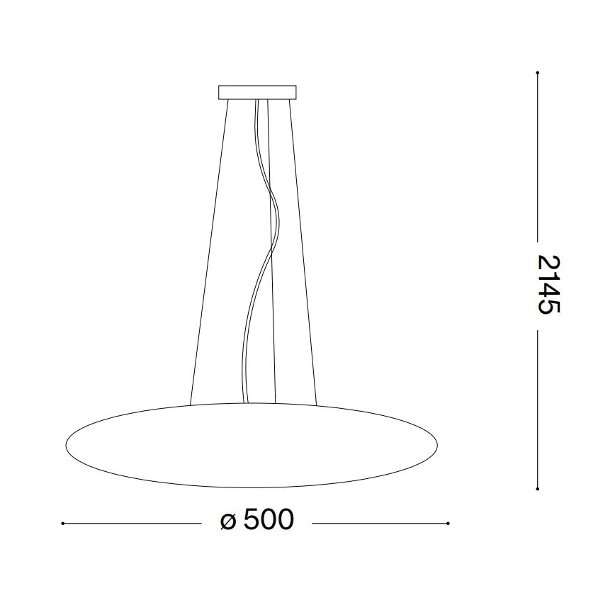 Ideal Lux - Люстра на тросі SMARTIES 3xE27/42W/230V 50 см біла