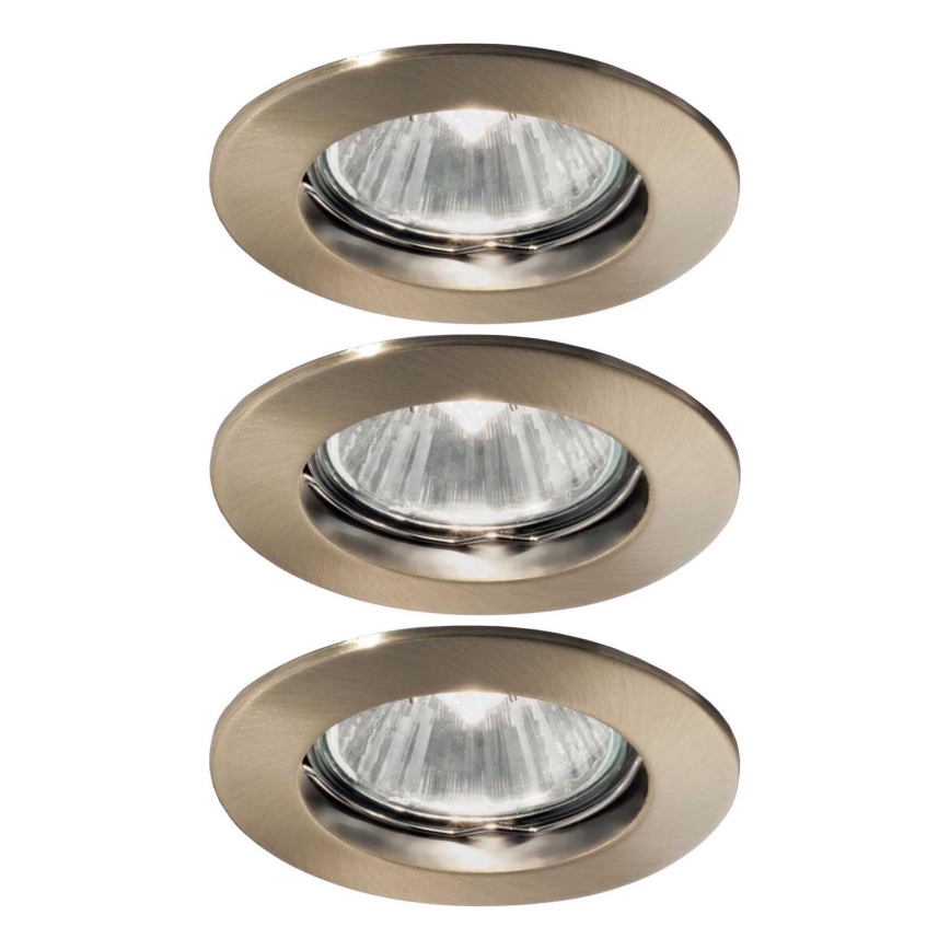 Ideal Lux - НАБІР 3x Вбудований стельовий світильник 1xGU10/50W/230V